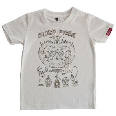 T-shirt enfant - BRETZEL FOREST - blanc ecru